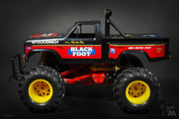 Vintage Tamiya Black Foot RC Monster Truck