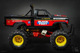 Vintage Tamiya Black Foot RC Monster Truck