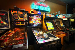 Vintage Steel Supercade 80s Video Game & Pinball Arcade