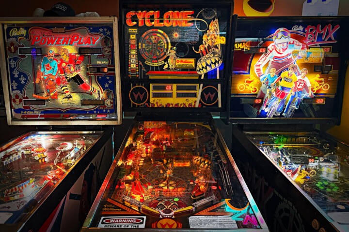 Vintage Steel Supercade 80s Video Game & Pinball Arcade